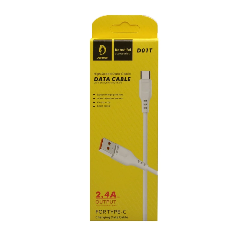 کابل تبدیل USB به USB-C دنمن مدل D01T طول 1 متر