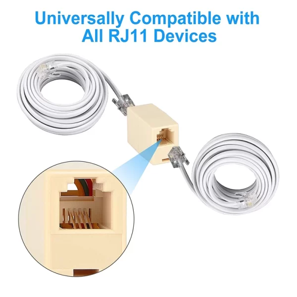 مبدل افزایش طول تلفن مدل DIN-1TO1 بسته 5 عددی - Image 3