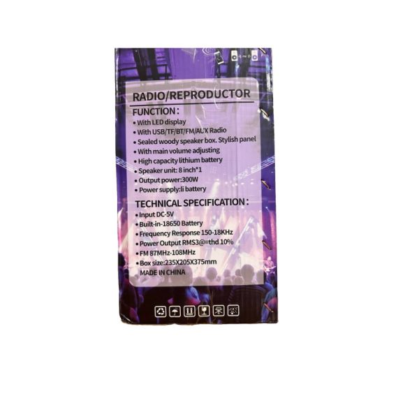 اسپیکر بلوتوثی قابل حمل مدل NDR-P66 - Image 3