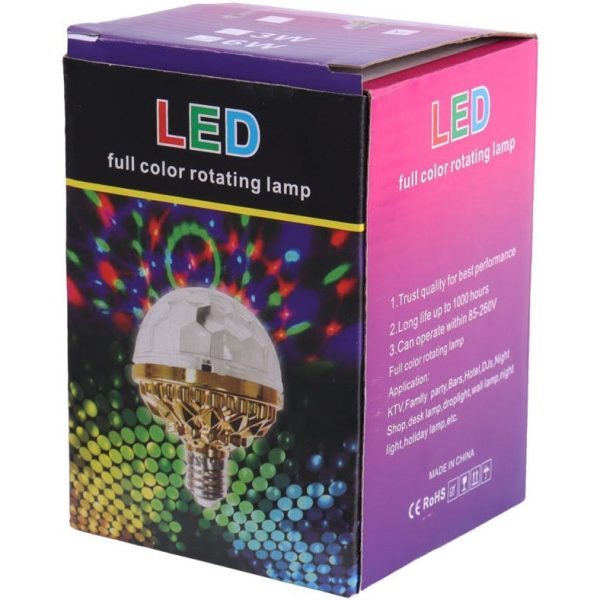 لامپ رقص نور گردان LED 6W E27 - Image 4