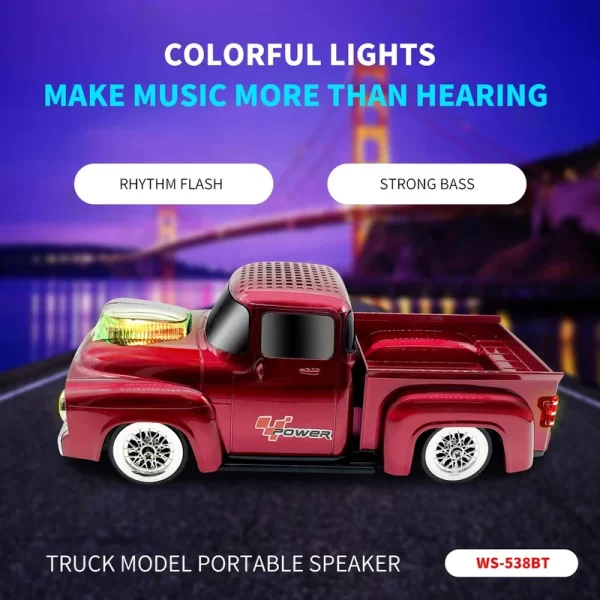 اسپیکر بلوتوثی قابل حمل مدل WS-538BT - Image 23