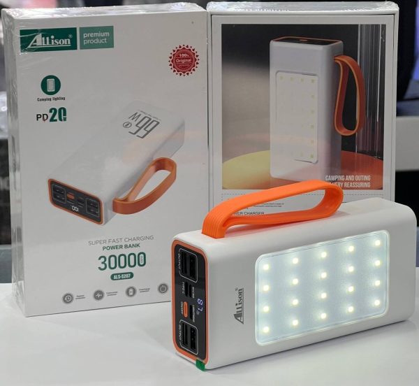 پاوربانک Allison اصلی ظرفیت 30000mA مدل S207 - Image 3