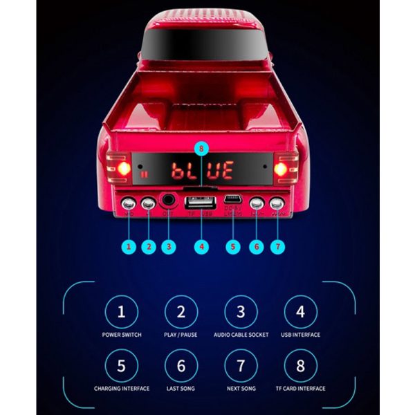 اسپیکر بلوتوثی قابل حمل مدل WS-538BT - Image 2