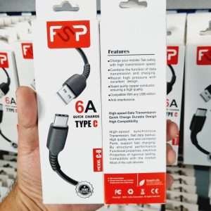 کابل شارژ اورجینال FSP تایپ سی مدل C8 New