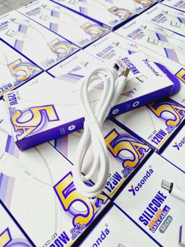 كابل شارژ اورجینال Yosonda مدل J23 تایپ سی سیلیکونی