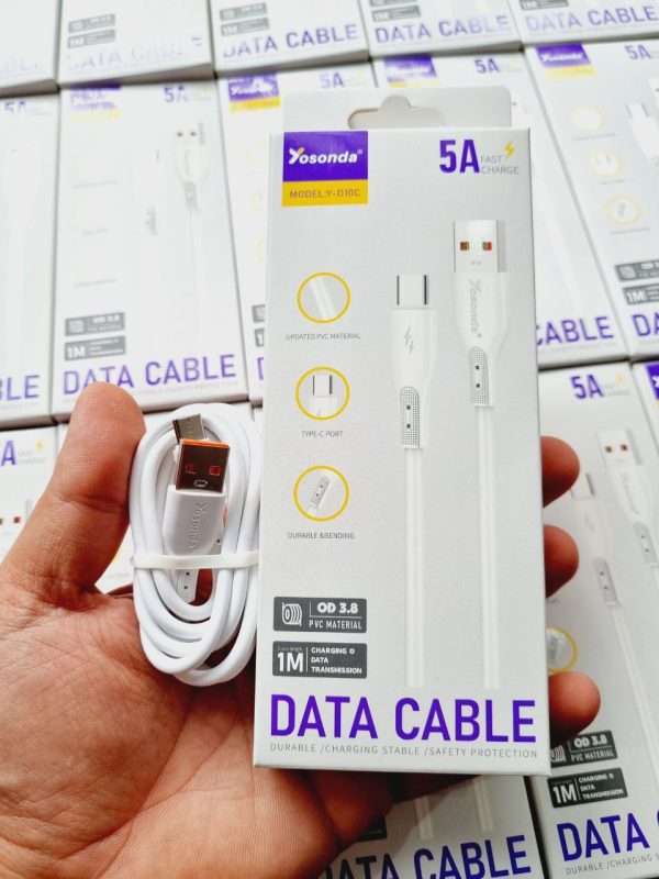 كابل شارژ اورجینال Yosonda مدل D10 تایپ سی