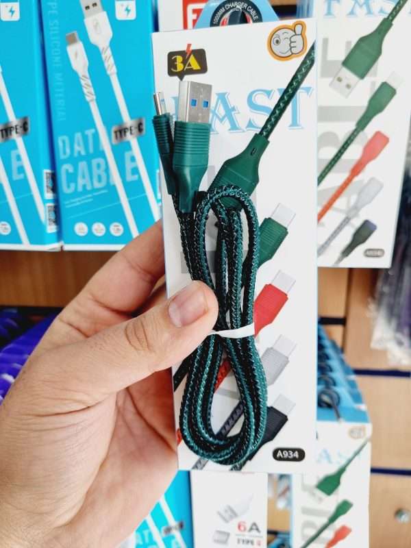 کابل شارژ اورجینال تایپ سی کنفی A934 - Image 3