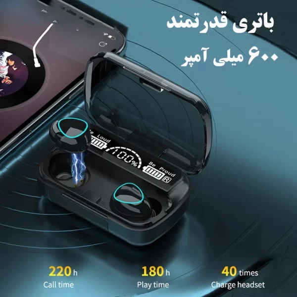 هدفون بی سیم مدل M10 اصل اصل اورجینال - Image 4