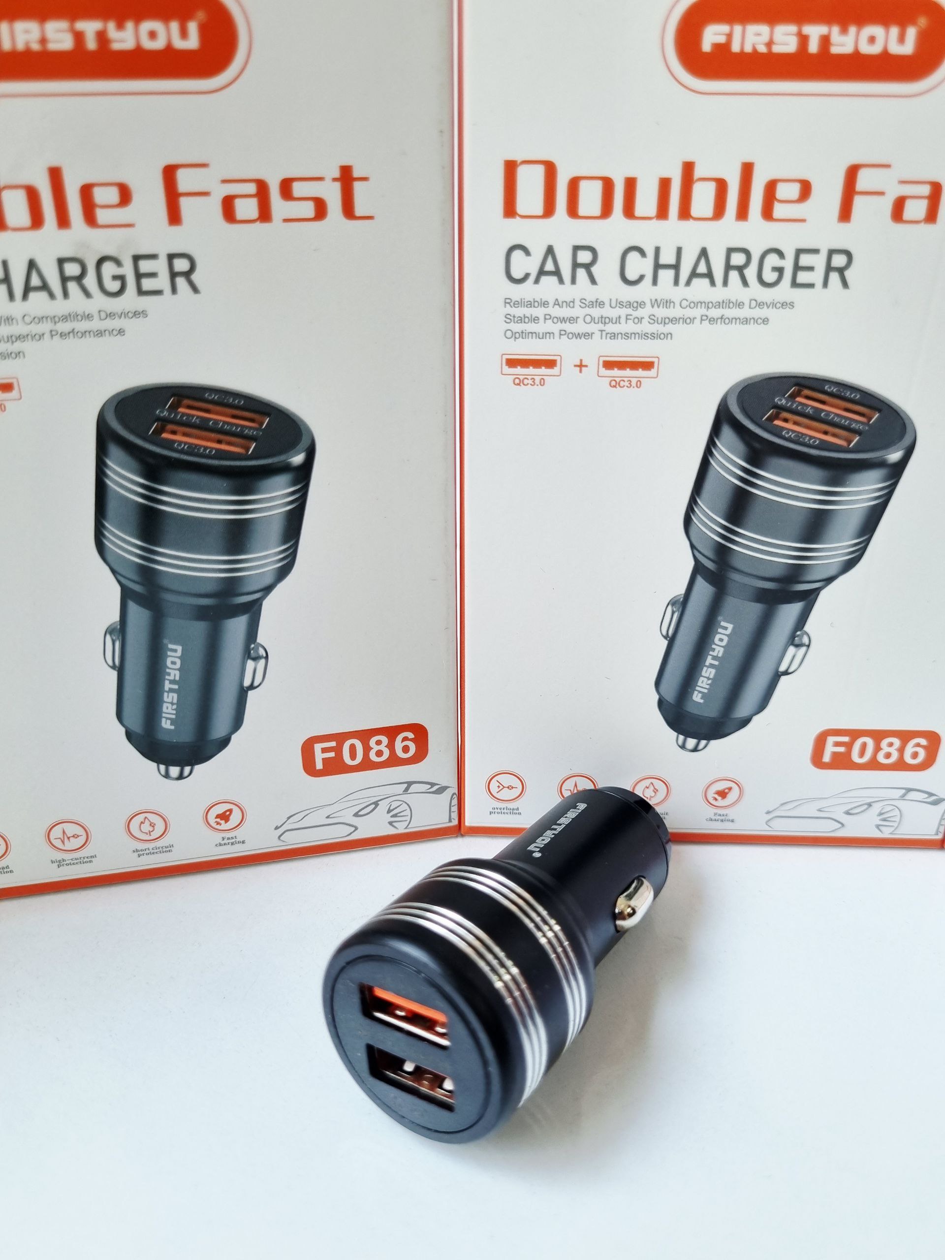 فندکی شارژ اورجینال F086 دو پورت