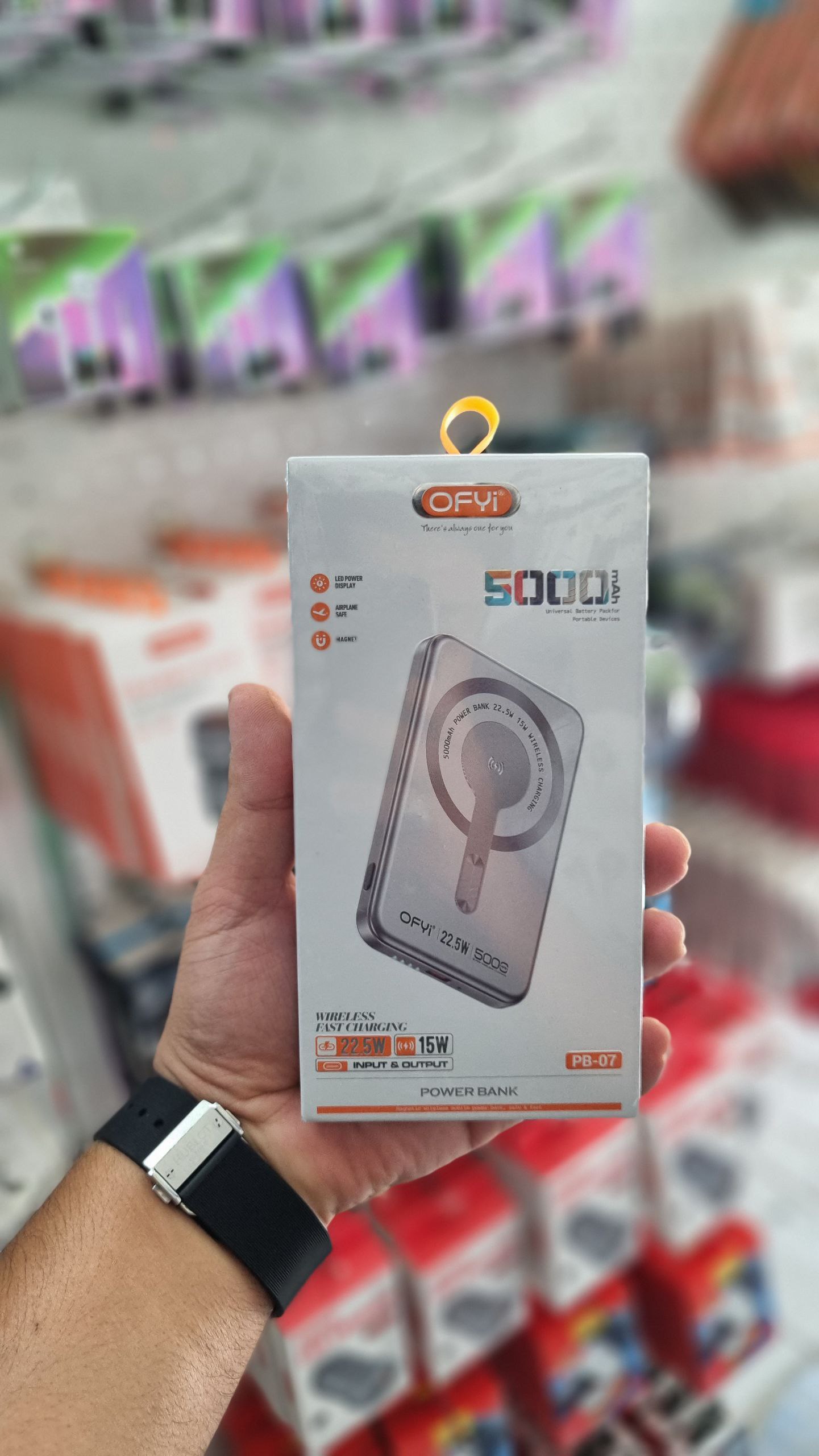 پاوربانک اورجینال برند  OFYI 5000 22.5W مدل PB07