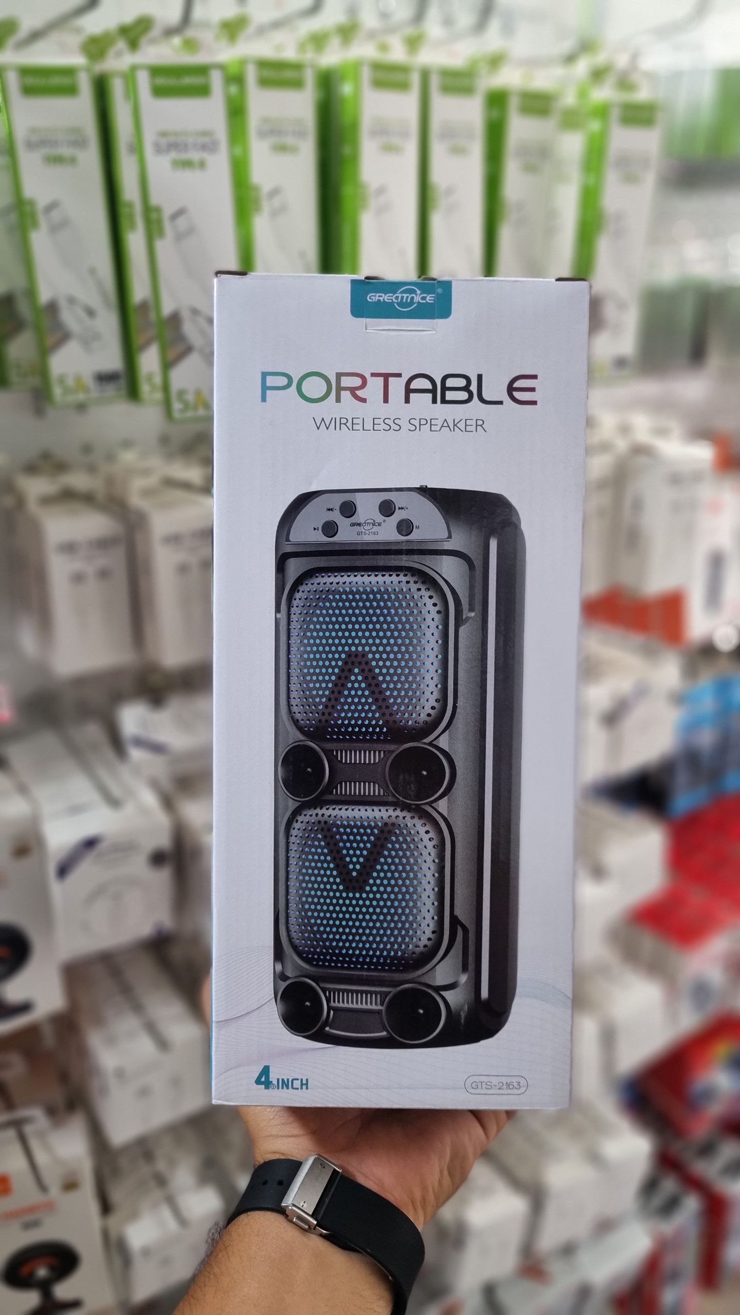 🔶️اسپیکر بلوتوث چمدانی GTS مدل 2163 سایز 8 اینچ