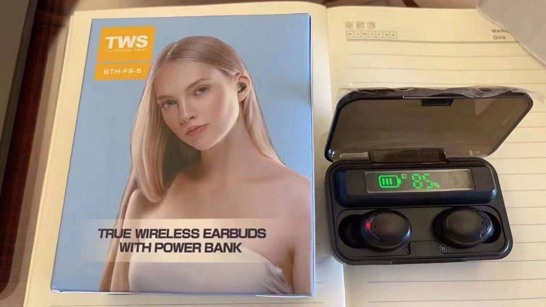 💥ایرپاد 💥F9 💥TWS 💥پاوربانک دار 💥دارای نمایشگرال سی دی