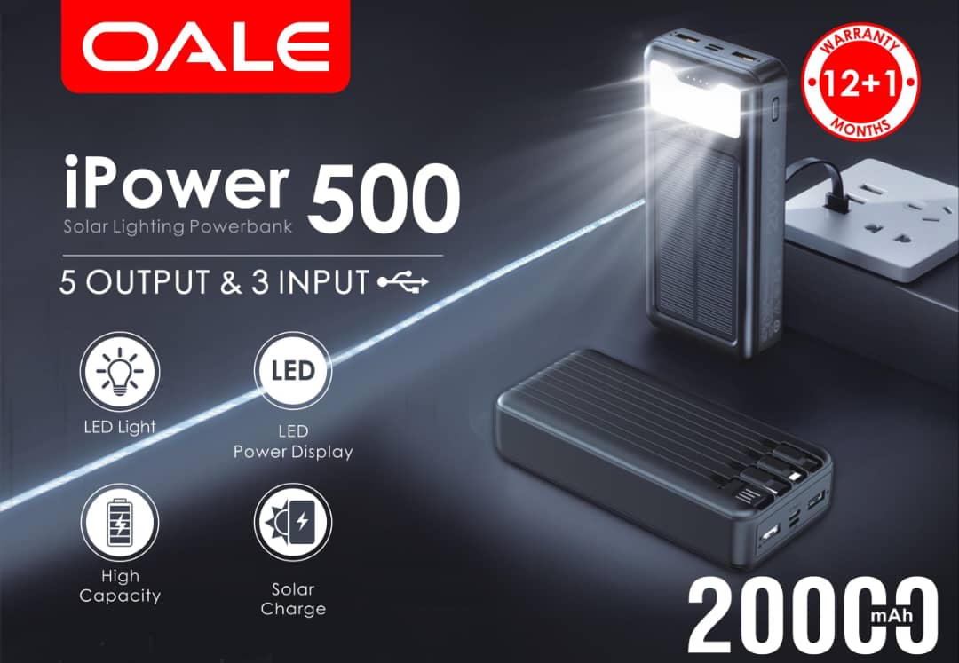 💥پاوربانک 💥OALE 💥شرکتی 💥ipower500 💥20,000mAh