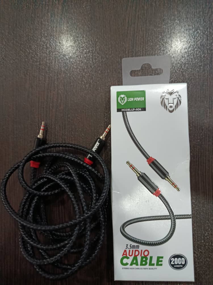 💥کابل استریو 🔝AUX 💥Lion Power 🔝لیون پاور 💥A04