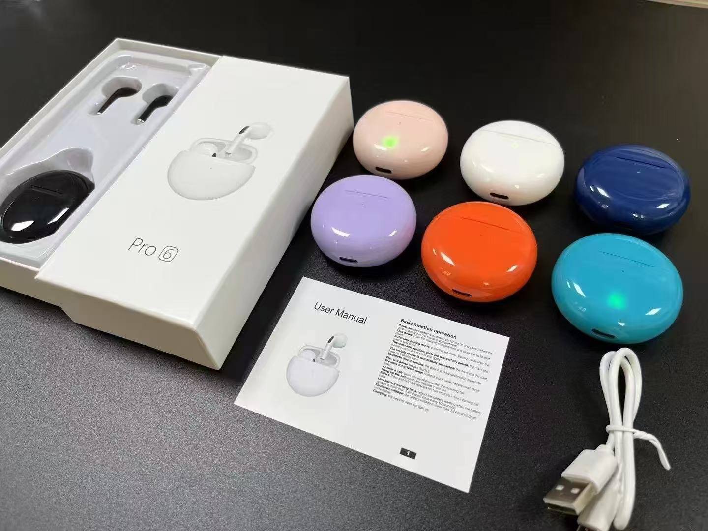 💥ایرپاد 💥pro6🔝تایپ سی 💥استفاده مداوم: 🔝۲تا۳ساعت