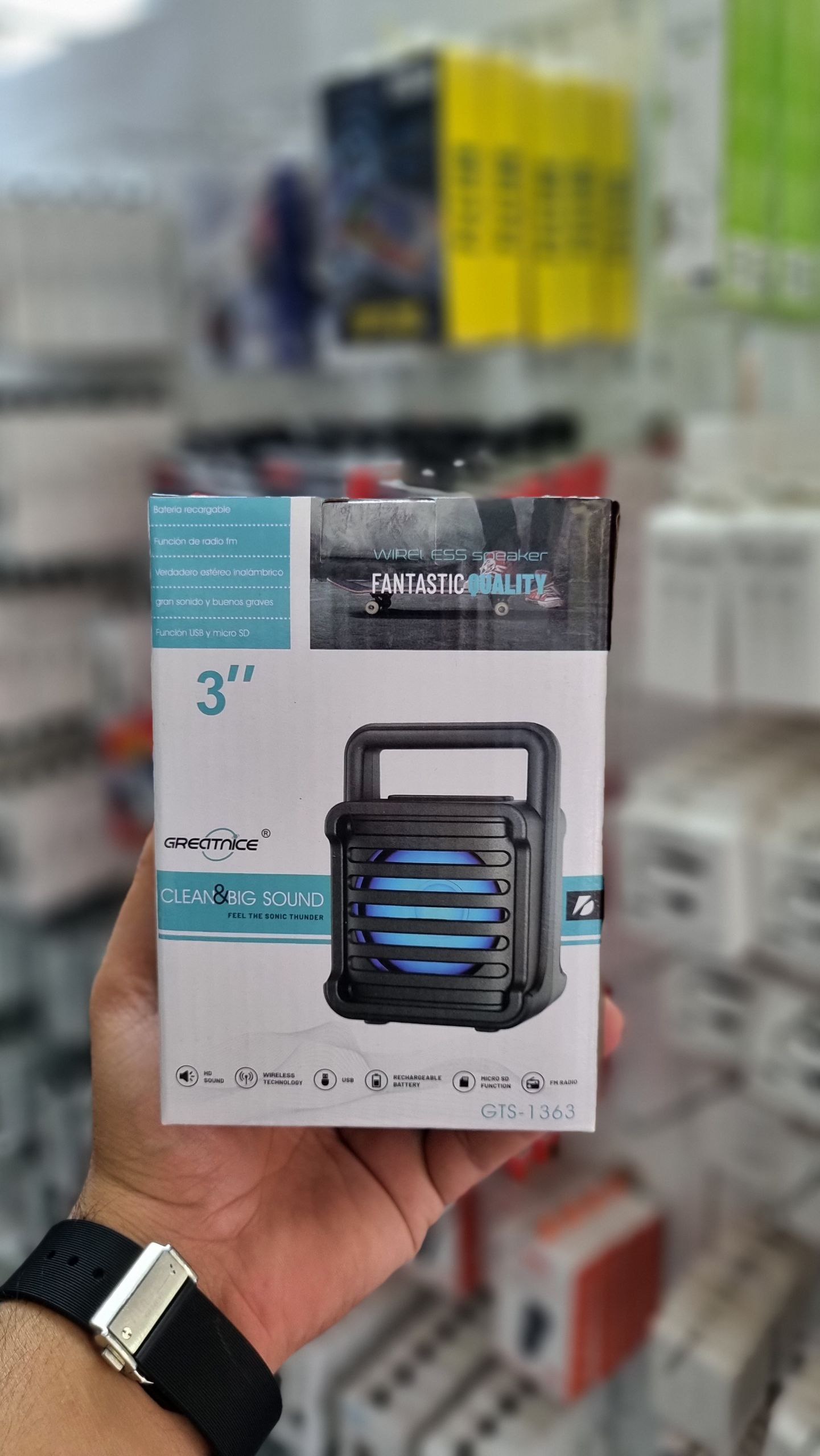 🔶️اسپیکر بلوتوث چمدانی 3 اینچ مدل GTS 1346