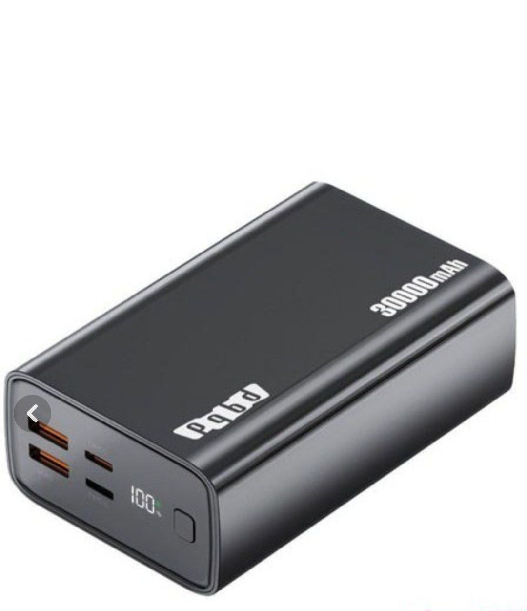 پاوربانک PQBD مدل PB03 ظرفیت ۳۰ هزار میلی‌آمپر