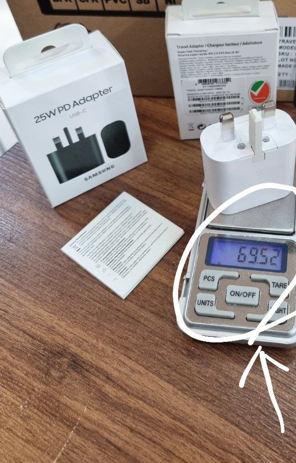 ☄️کلگی شارژ 25W اورجینال  100% شرکتی برد سبز✅