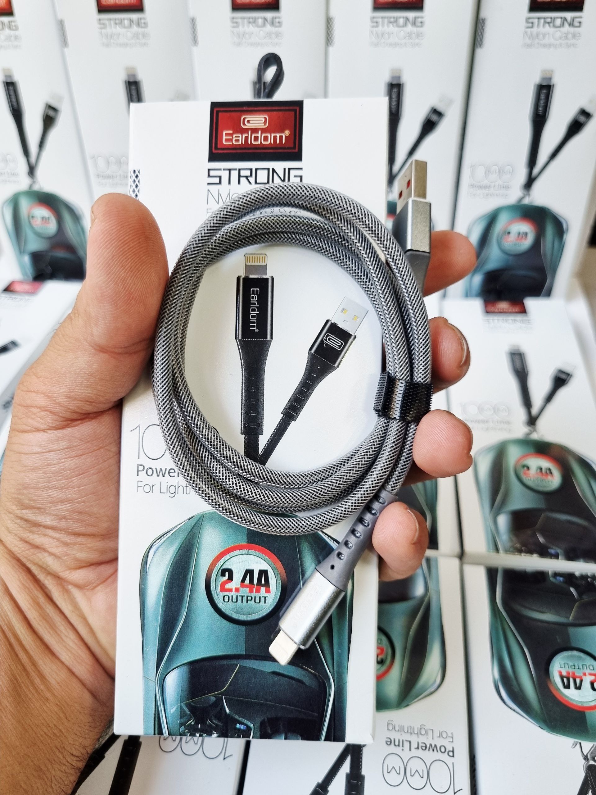 🔶️کابل شارژ اورجینال شرکتی  آیفون Earldom برزنتی