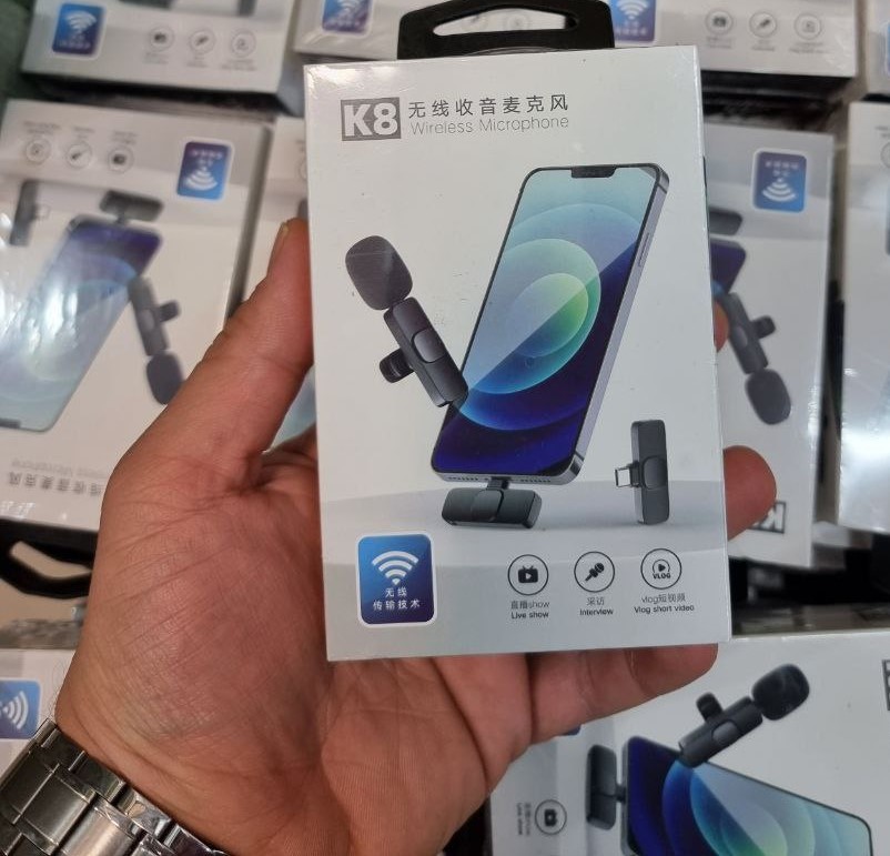 ☄️میکروفون وایرلس یقه ای مدل K8 