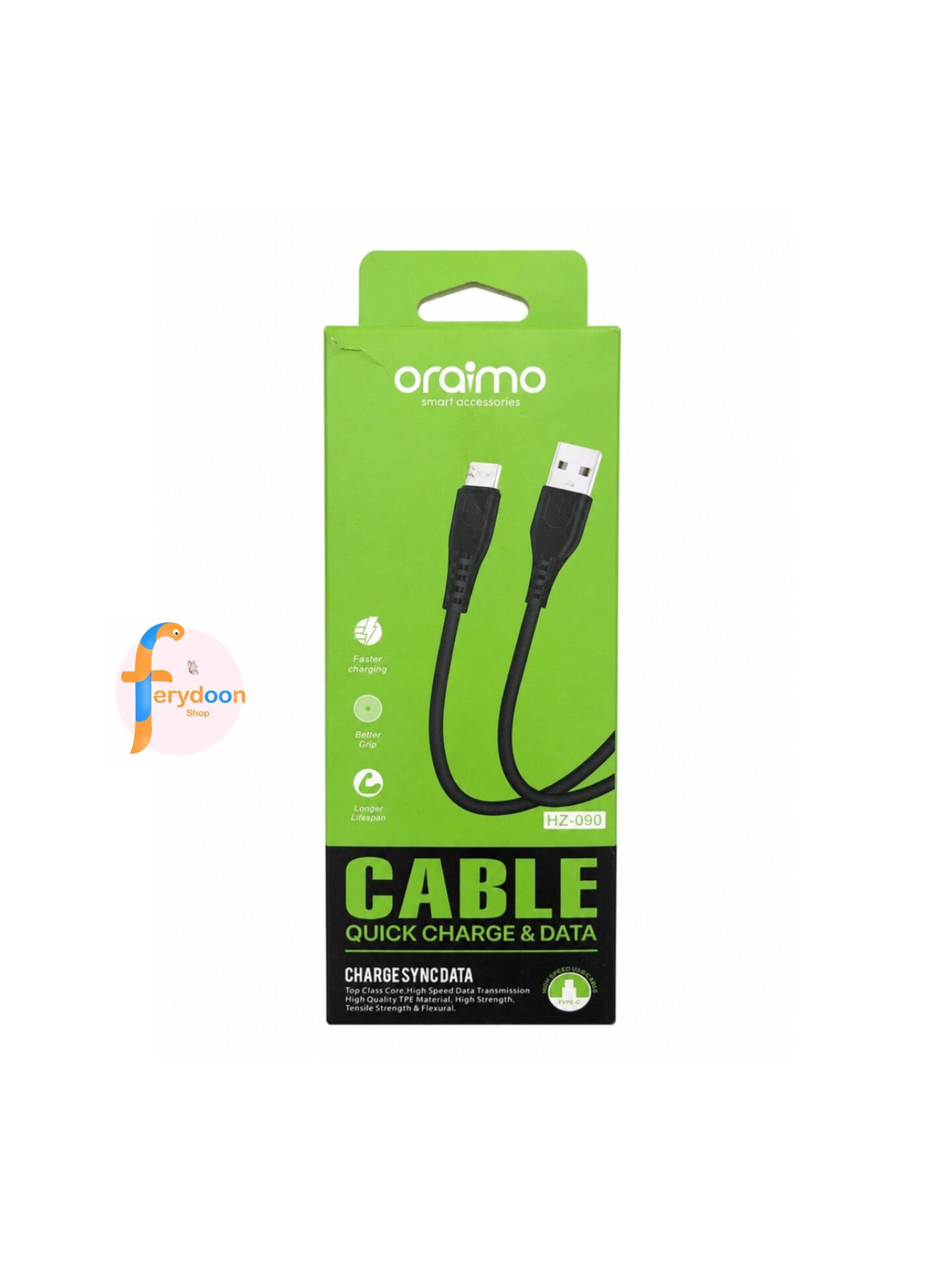 کابل Oraimo HZ-090 (Type‑C) | شارژ سریع و انتقال دیتا