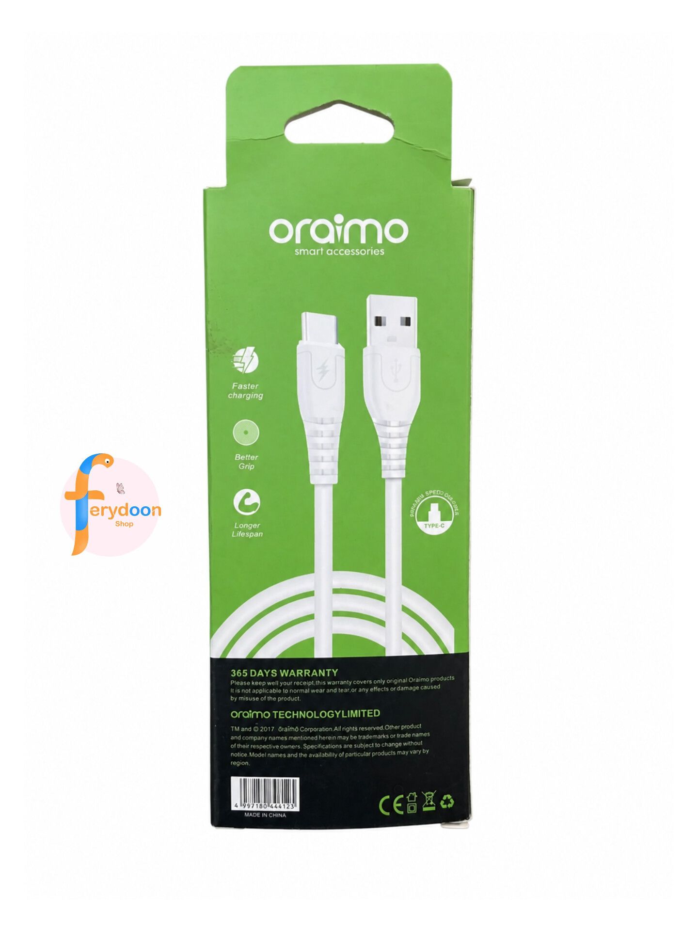 کابل Oraimo HZ-090 (Type‑C) | شارژ سریع و انتقال دیتا