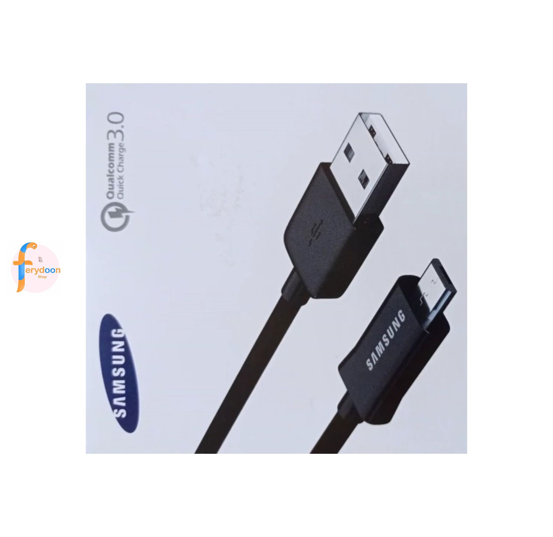 کابل شارژ اصلی سامسونگ (Samsung) مدل Micro USB با قابلیت فست شارژ QC 3.0