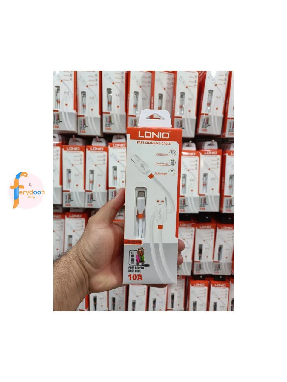 کابل شارژ تایپ سی الدینیو LDNIO LS-574؛ استاندارد جدید سرعت و دوام