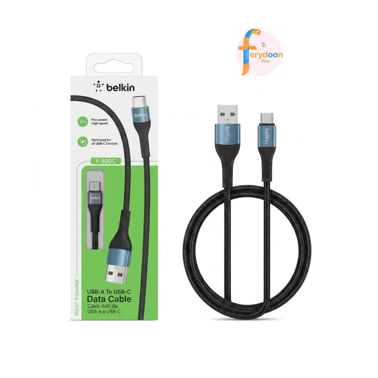 کابل بلکین مدل X-500c؛ کابل USB-A به USB-C با توان بالا و طراحی مطمئن