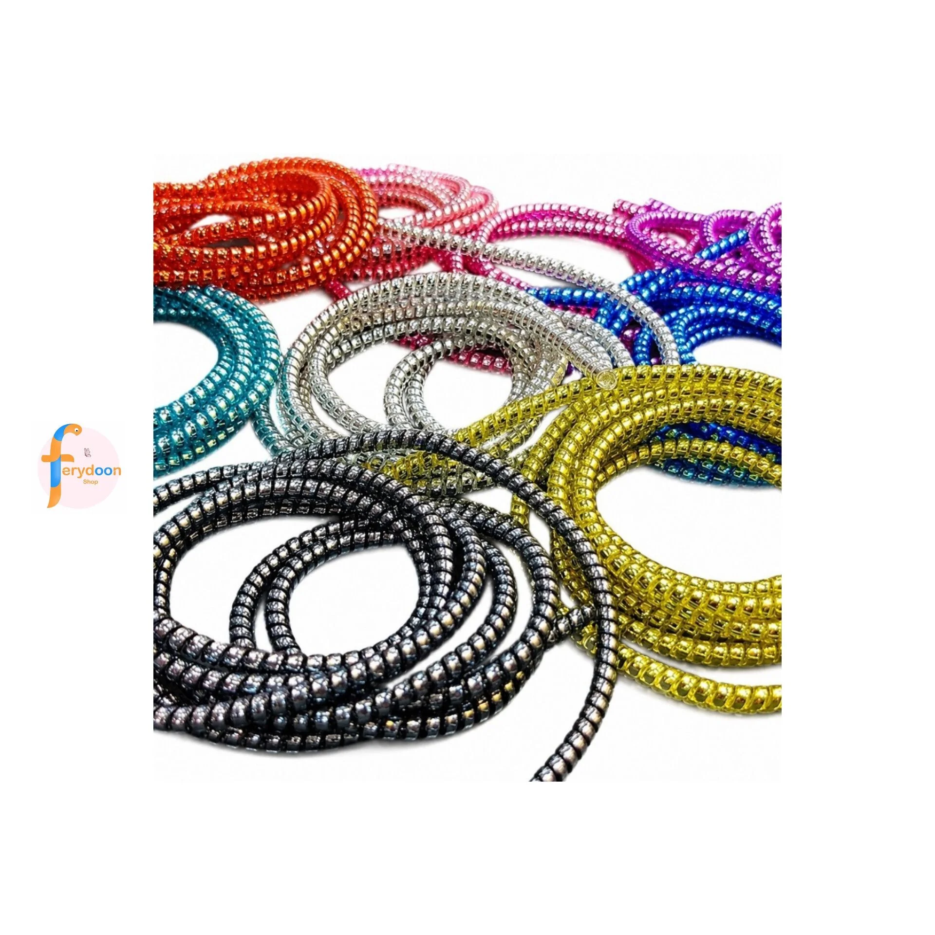 محافظ کابل فنری رنگی (مدل لیرزی)