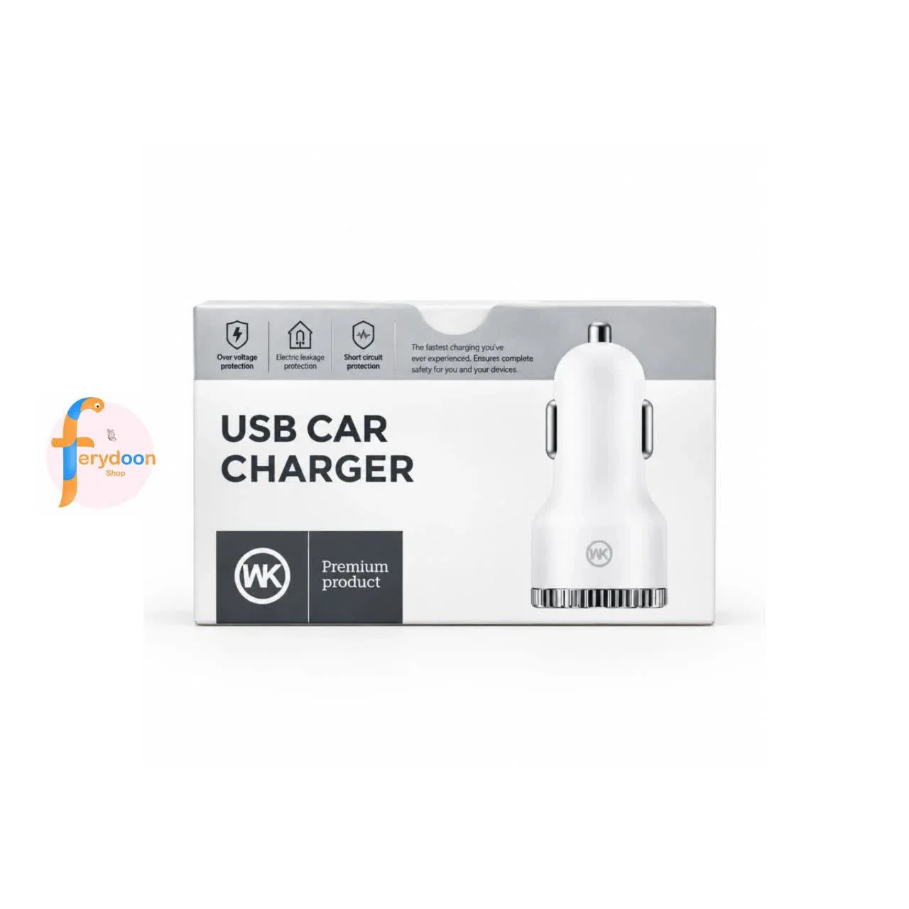 شارژر فندکی خودرو دبلیو کی دیزاین (WK Design USB Car Charger)